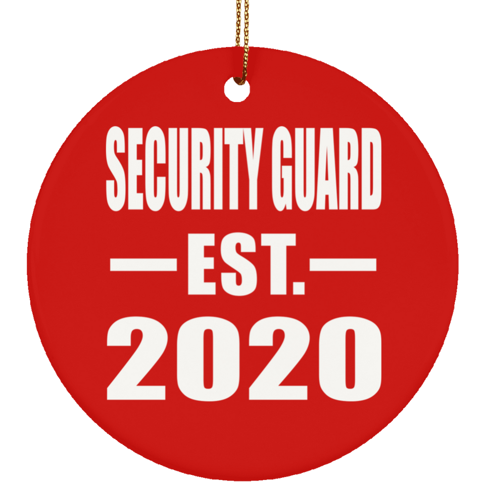 Security Guard Established EST. 2020 - Circle Ornament