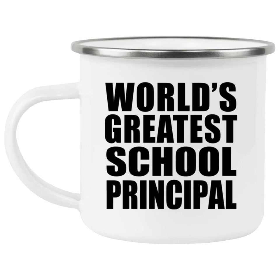 World's Greatest School Principal - 12oz Camping Mug