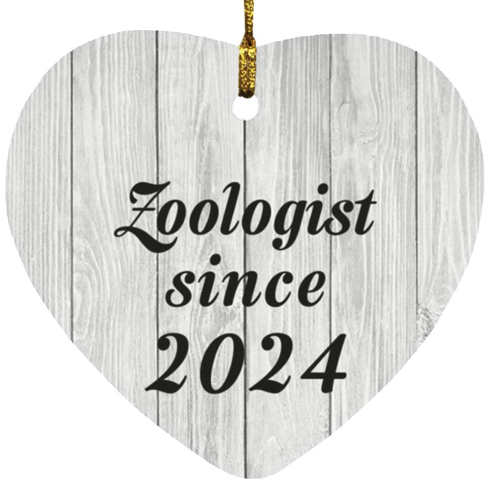 Zoologist Since 2024 - Heart Ornament F
