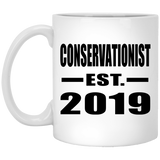 Conservationist Established EST. 2019 - 11oz Coffee Mug