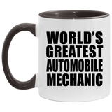 World's Greatest Automobile Mechanic - 11oz Accent Mug Black