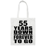 55th Anniversary 55 Years Down Forever to Go - Tote Bag White