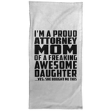 Proud Attorney Mom Of Awesome Daughter - Hand Towel