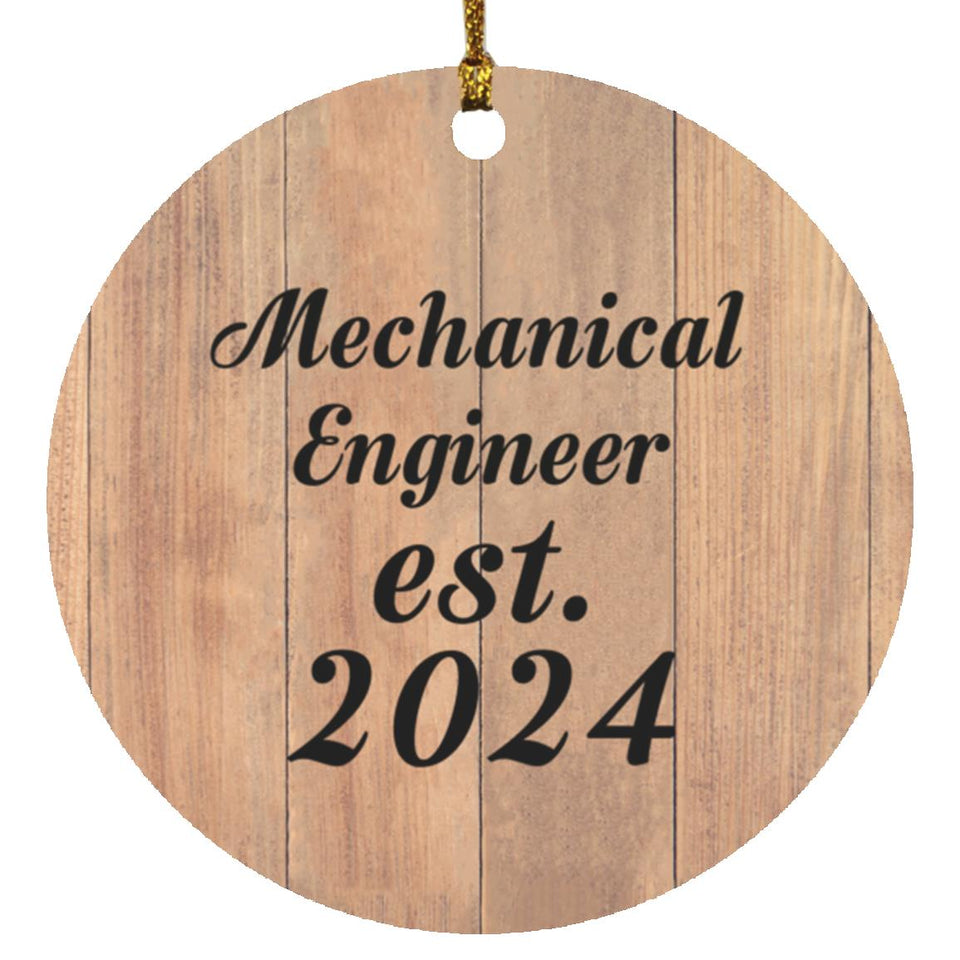 Mechanical Engineer Established Est. 2024 - Circle Ornament C