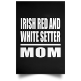 Irish Red And White Setter Mom - Poster Portrait