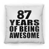 87th Birthday 87 Years Of Being Awesome - Throw Pillow