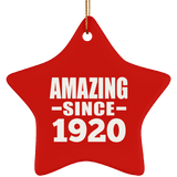 104th Birthday Amazing Since 1920 - Star Ornament