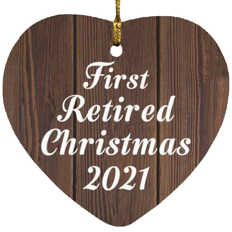 First Retired Christmas 2021 - Heart Ornament D