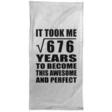 26th Birthday Took Square Root of 676 Years To Awesome - Hand Towel