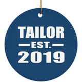 Tailor Established EST. 2019 - Circle Ornament