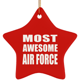 Most Awesome Air Force - Star Ornament