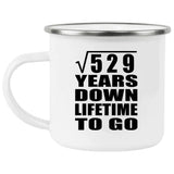 23rd Anniversary Square Root of 529 Years Lifetime To Go - 12oz Camping Mug