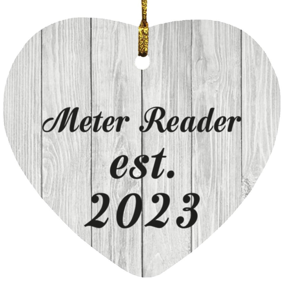 Meter Reader Established Est. 2023 - Heart Ornament F