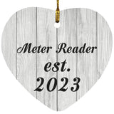Meter Reader Established Est. 2023 - Heart Ornament F