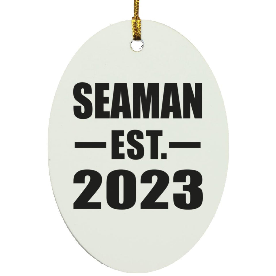Seaman Established EST. 2023 - Oval Ornament