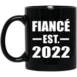 Fiance Established EST. 2022 - 11oz Coffee Mug Black