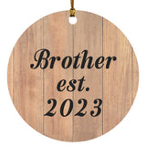 Brother Established EST. 2023 - Circle Ornament C