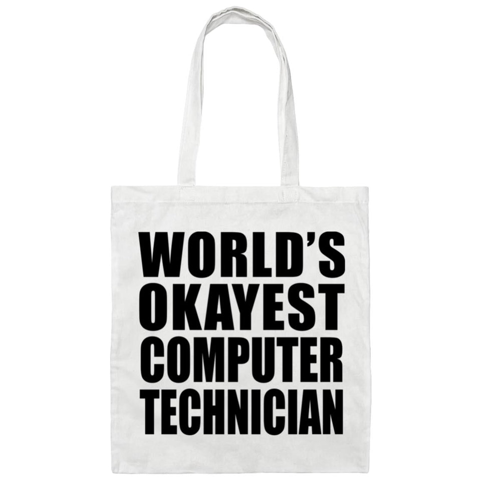 World's Okayest Computer Technician - Tote Bag White