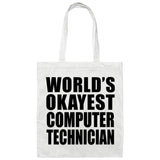 World's Okayest Computer Technician - Tote Bag White