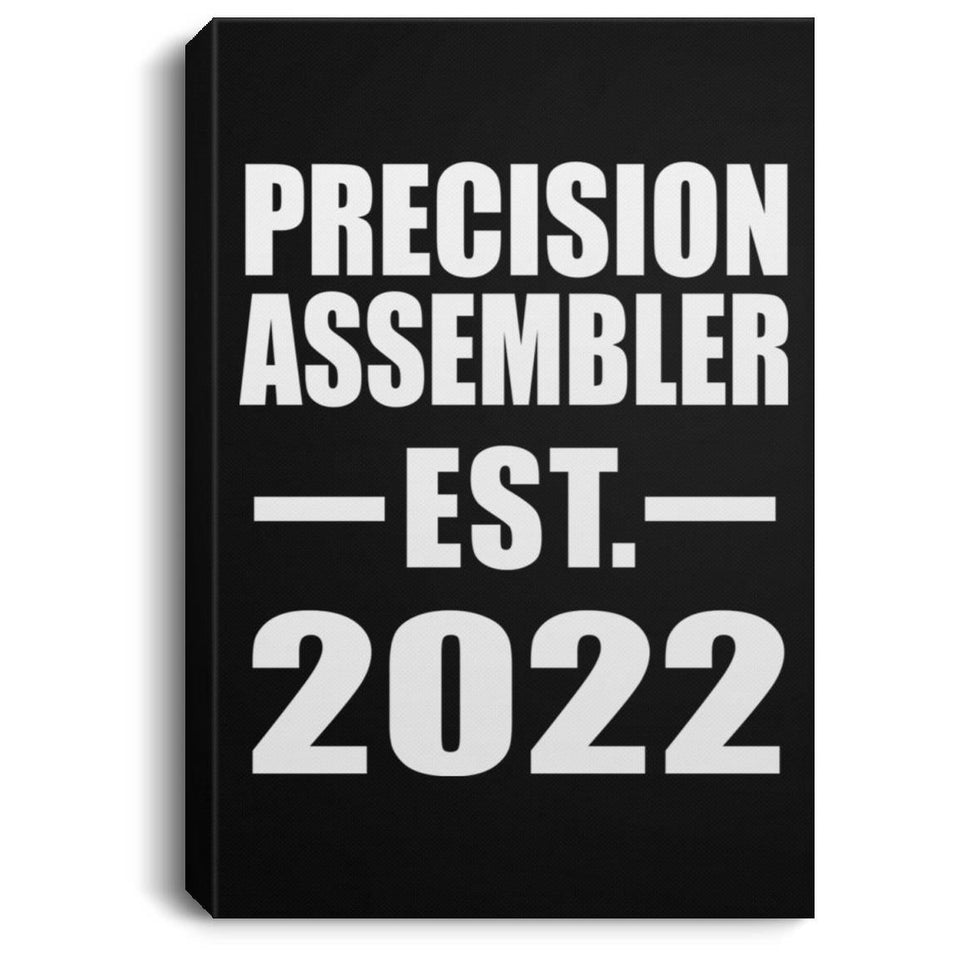 Precision Assembler Established EST. 2022 - Canvas Portrait