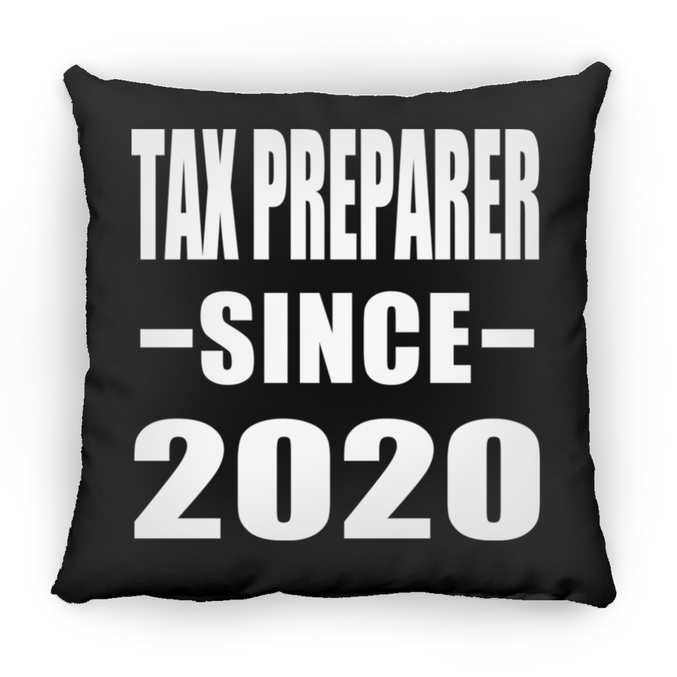 Tax Preparer Since 2020 - Throw Pillow Black