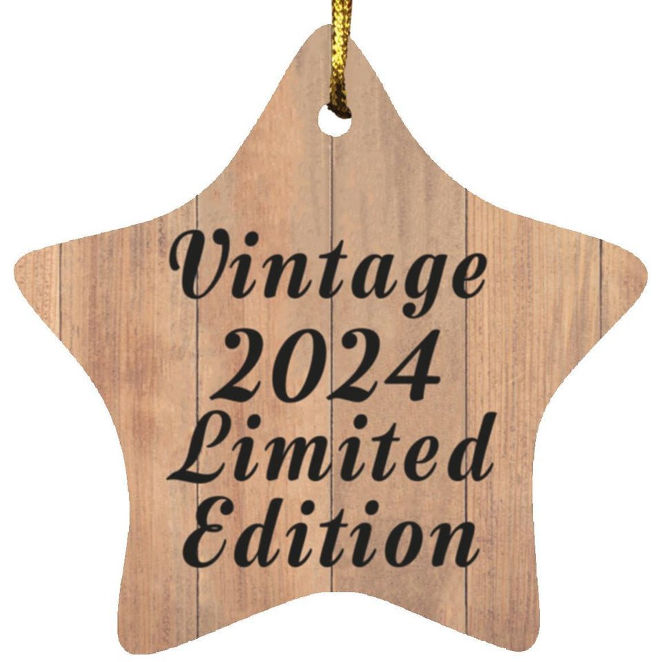 Birthday Vintage 2024 Limited Edition - Star Ornament C