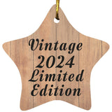 Birthday Vintage 2024 Limited Edition - Star Ornament C