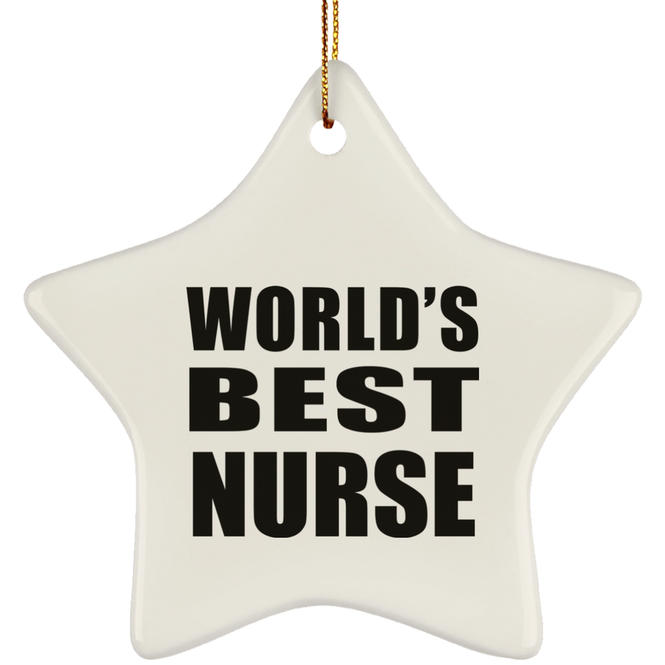 World's Best Nurse - Star Ornament