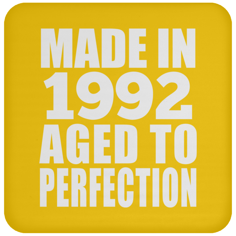 32nd Birthday Made In 1992 Aged to Perfection - Drink Coaster