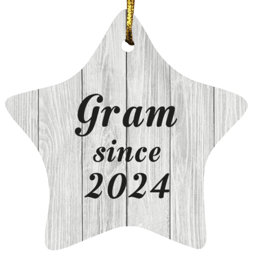 Gram Since 2024 - Star Ornament F