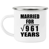 31st Anniversary Married For Square Root of 961 Years - 12oz Camping Mug