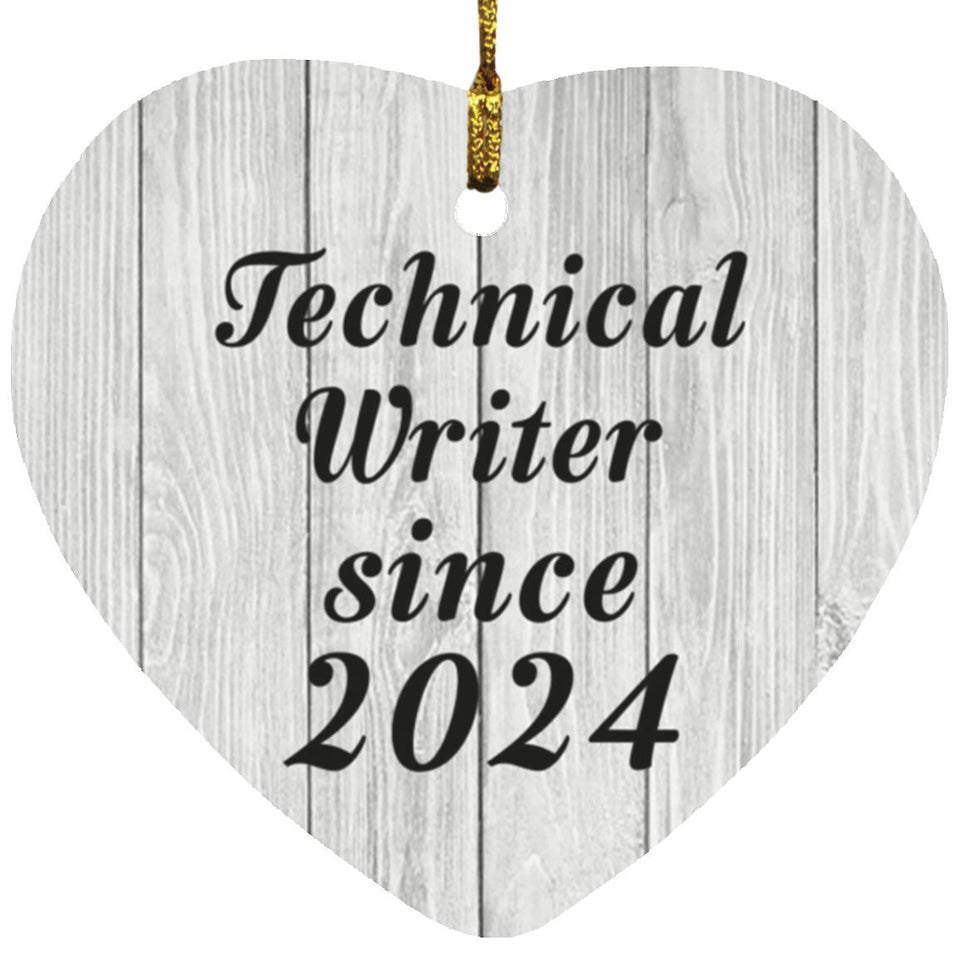 Technical Writer Since 2024 - Heart Ornament F