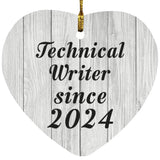 Technical Writer Since 2024 - Heart Ornament F