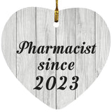 Pharmacist Since 2023 - Heart Ornament F