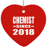 Chemist Since 2018 - Heart Ornament