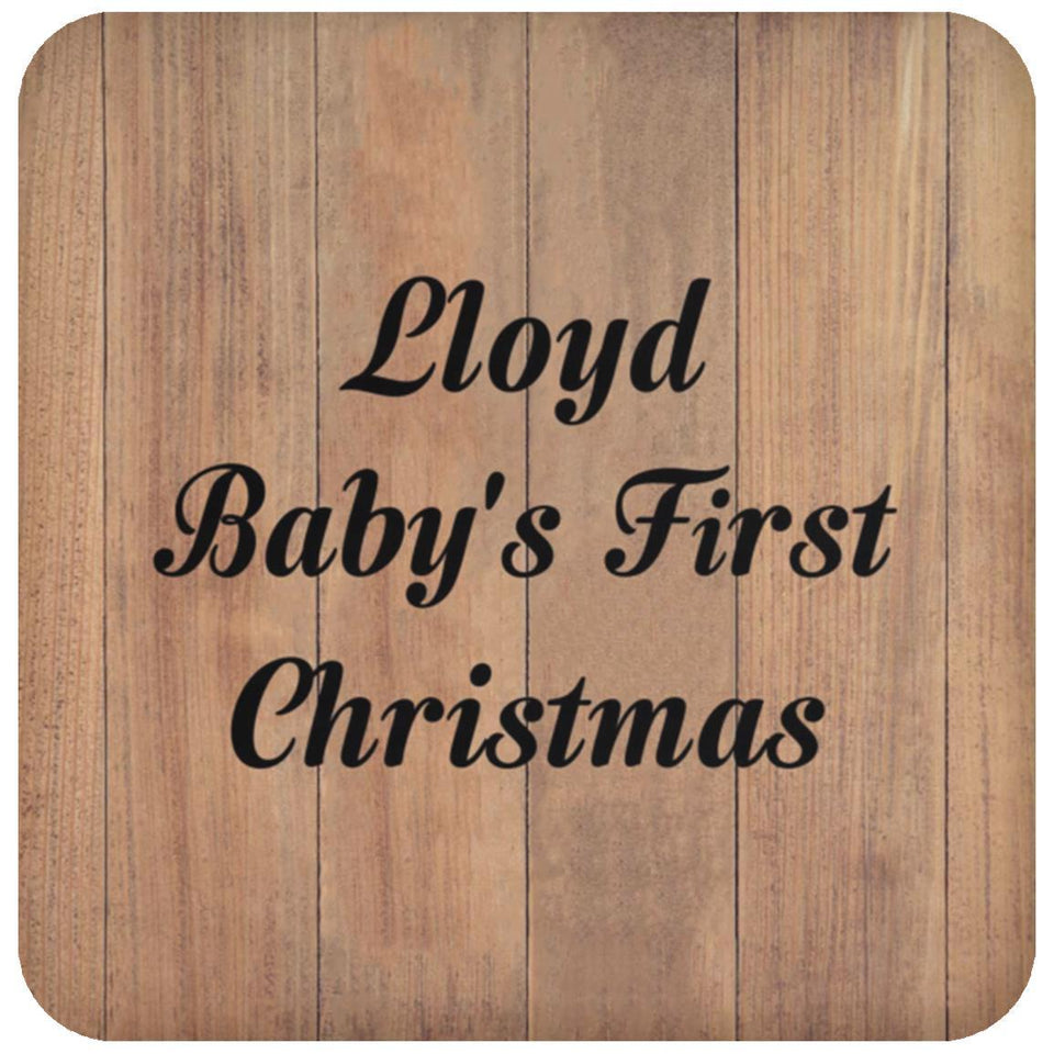 Lloyd Baby's First Christmas - Drink Coaster C