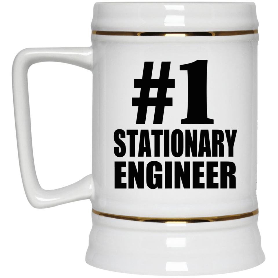 Number One #1 Stationary Engineer - Beer Stein