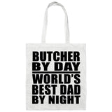 Butcher By Day World's Best Dad By Night - Tote Bag White