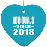 Photojournalist Since 2018 - Heart Ornament