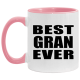Best Gran Ever - 11oz Accent Mug Pink