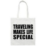 Traveling Makes Life Special - Tote Bag White