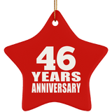 46th Anniversary 46 Years - Star Ornament