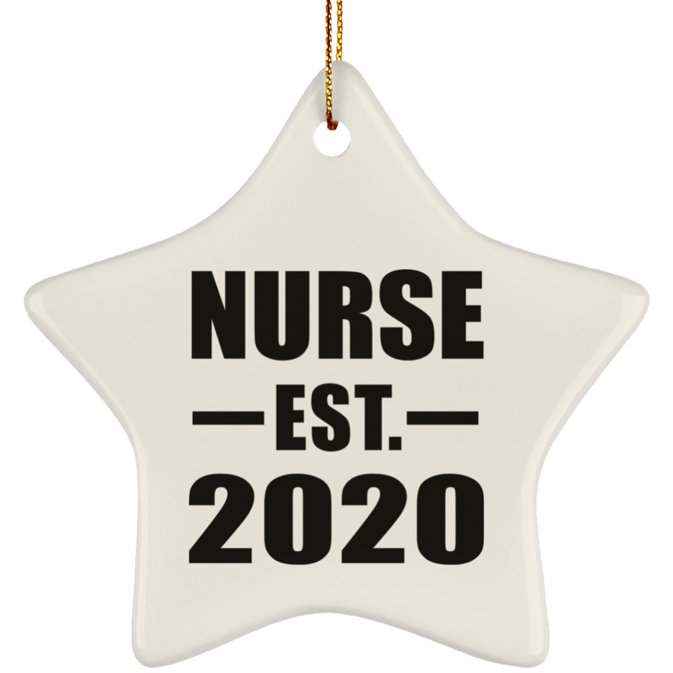 Nurse Established EST. 2020 - Star Ornament