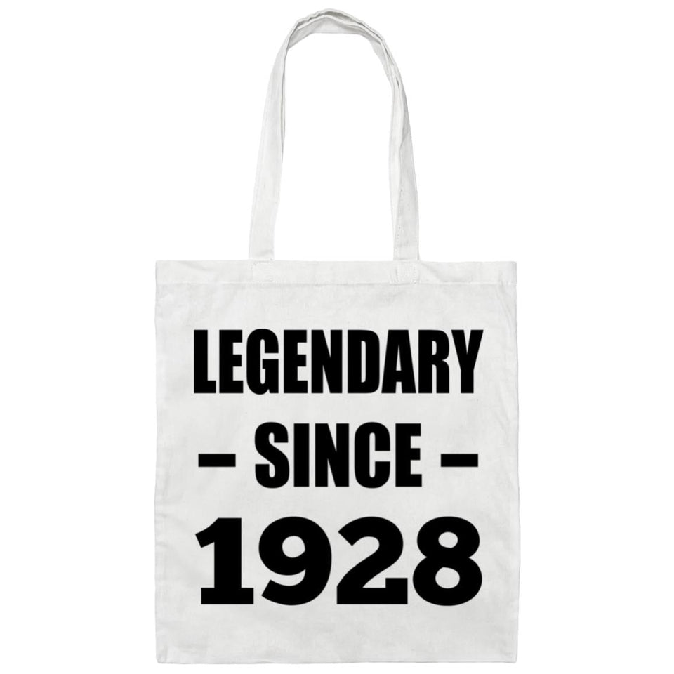 96th Birthday Legendary Since 1928 - Tote Bag White
