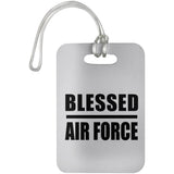 Blessed Air Force - Luggage Bag Tag