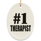 Number One #1 Therapist - Oval Ornament
