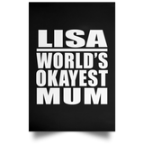 Lisa World's Okayest Mum - Poster Portrait