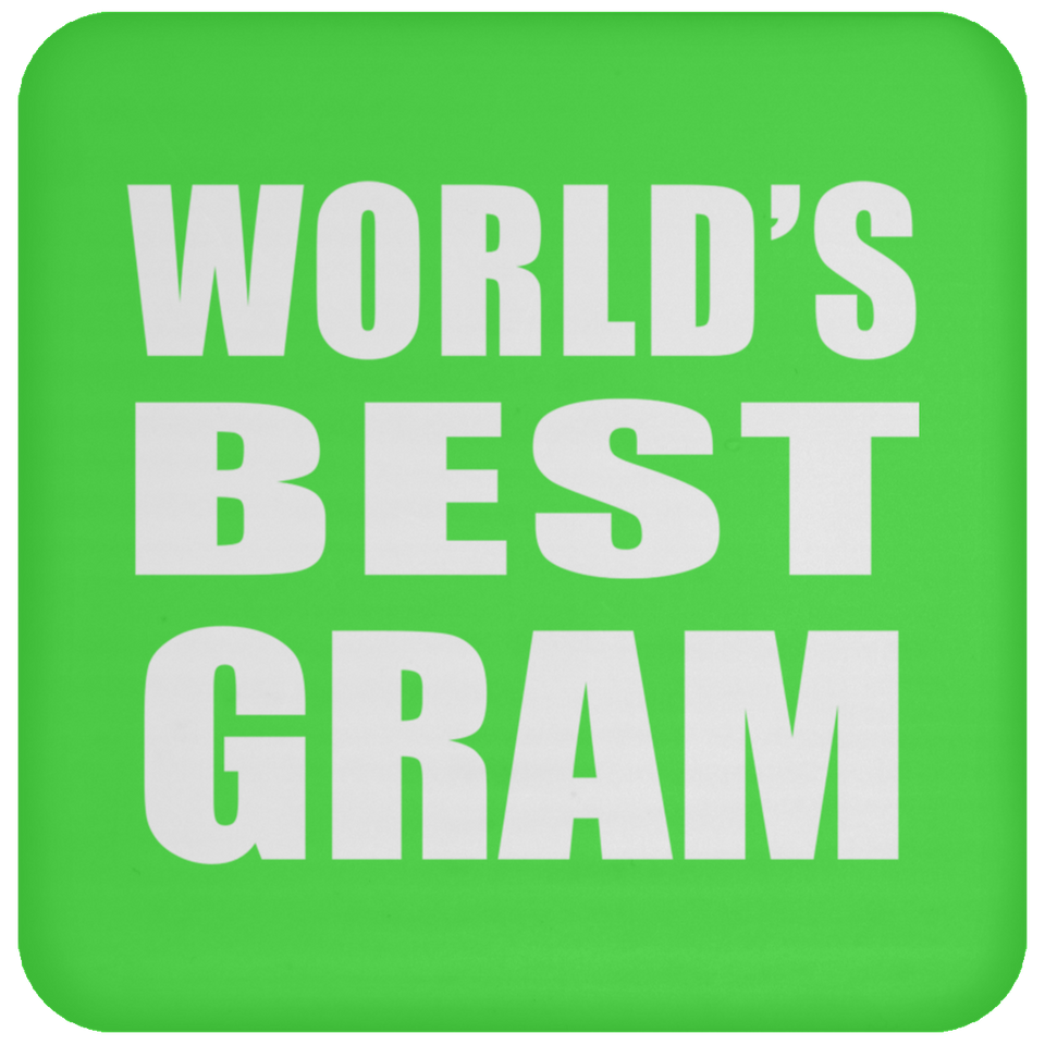 World's Best Gram - Drink Coaster