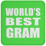 World's Best Gram - Drink Coaster