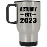 Actuary Established EST. 2023 - Silver Travel Mug